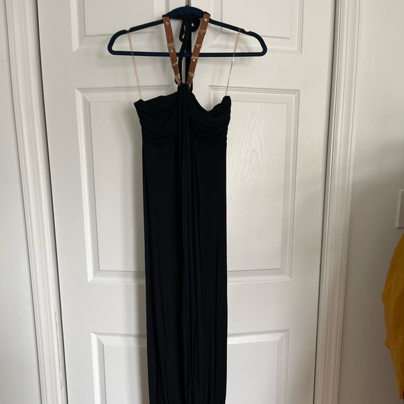 M Black maxi dress; halter top - Picture 3 of 8